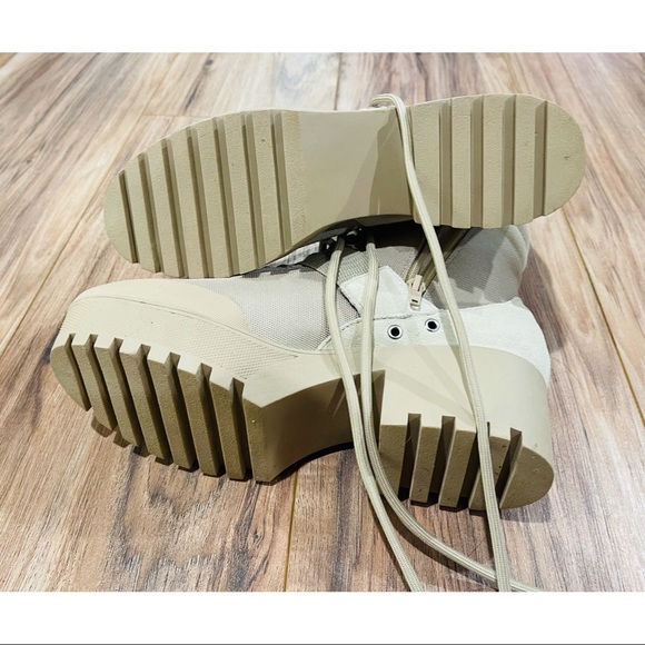 Steve Madden Womens Grady Lug-Sole Lace-Up Combat Boots - Picture 6 of 7